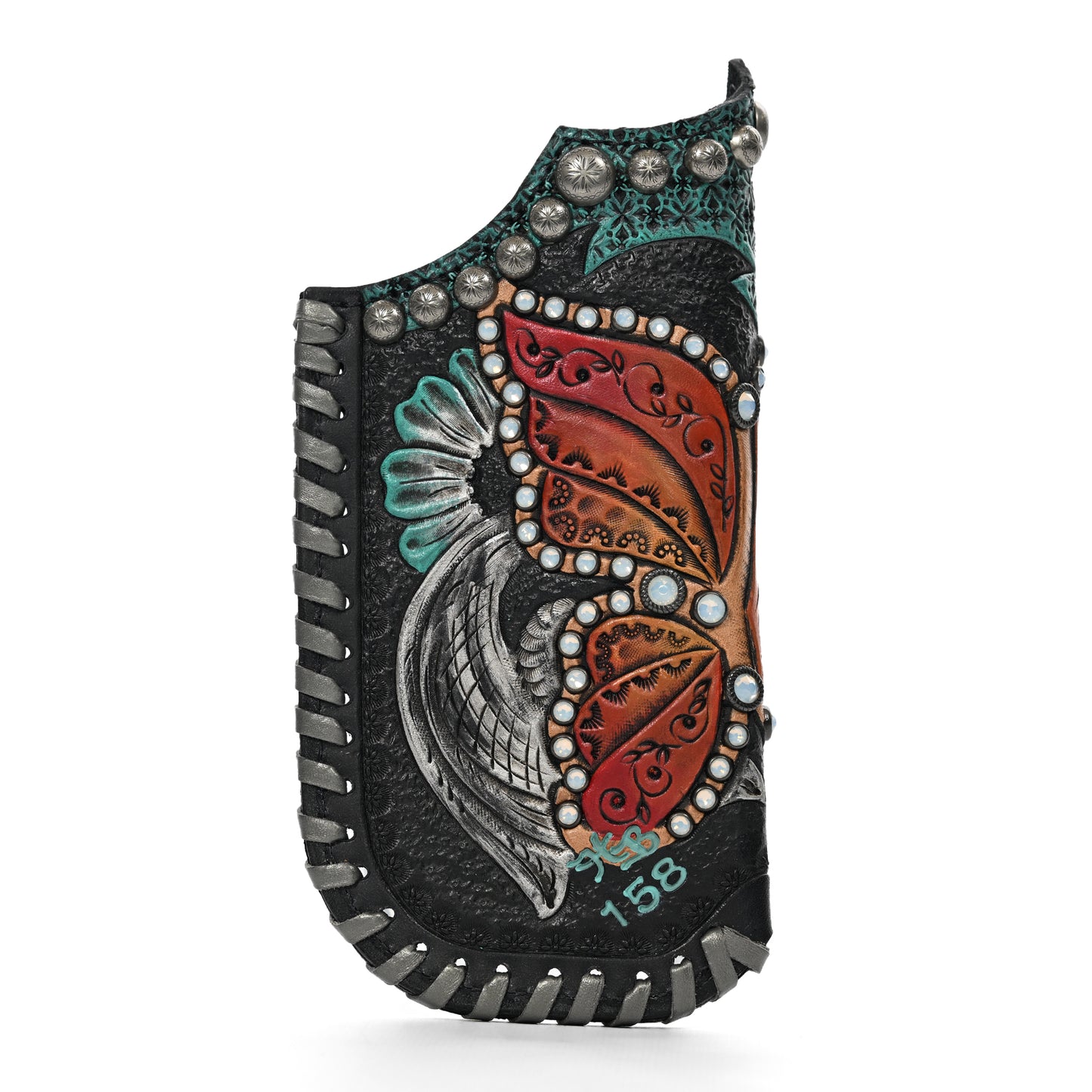 Decorative shayde case #158-shaped wall hanging with intricate designs and embellishments by Heritage Brand.